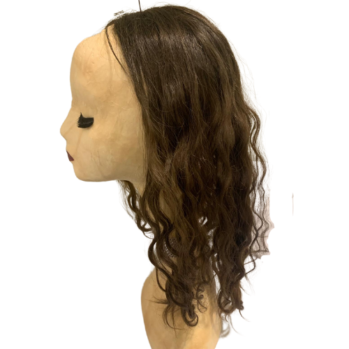 S378 KFD Lace - 8" Cap, 22" Length, Color 6a with darker roots, Curly