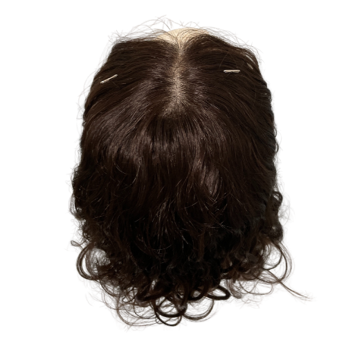 S449 KFD Lace - 8" Cap, 20" Length, Color 4 (medium brown), Wavy