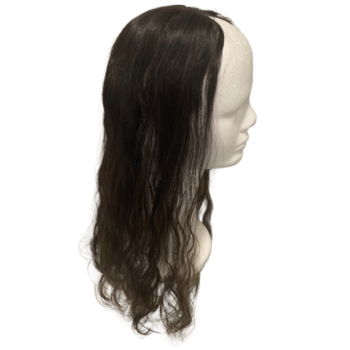 S474 KFD Lace U - 5" Cap, 22" Length, Base color 2 with caramel babylights, Wavy