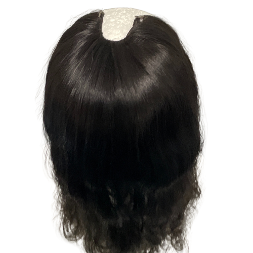 S474 KFD Lace U - 5" Cap, 22" Length, Base color 2 with caramel babylights, Wavy