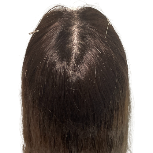 S494 KFD Lace - 6" Cap, 26" Length, Dark blond caramel, Slightly Wavy