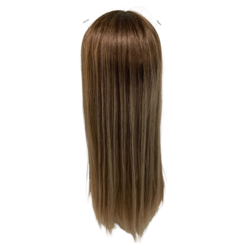 S495 KFD Lace - 8" Cap, 26" Length, Blond with color 5 root, Straight