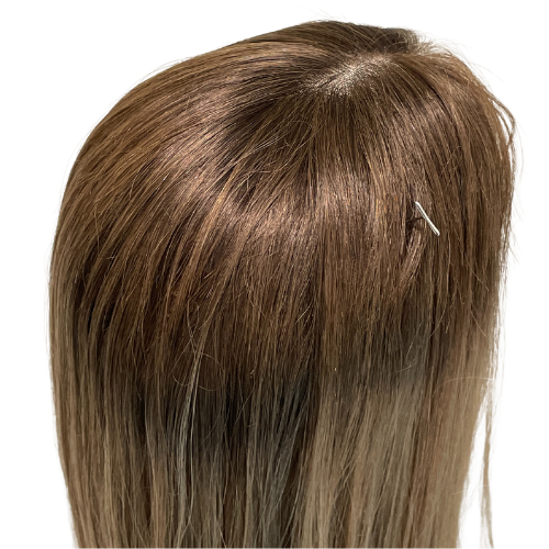 S495 KFD Lace - 8" Cap, 26" Length, Blond with color 5 root, Straight