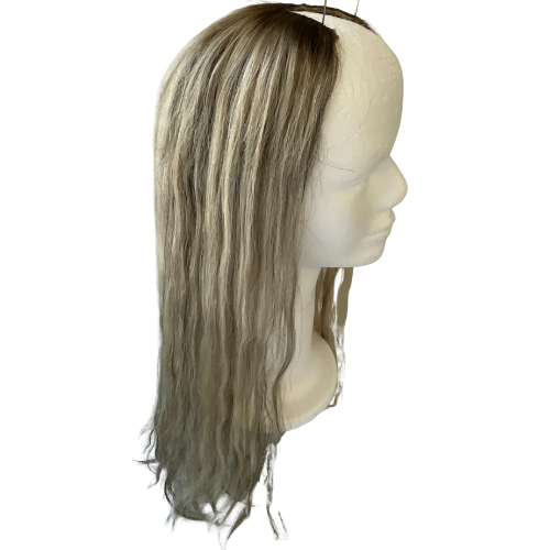 S506 KFD Lace U - 5.5" Cap, 28" Length, Blond, Slightly Wavy