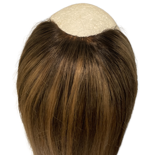 SHS2 KFD Lace U (wide) - 5" Cap, 22" Length, Dark root blond highlights, Straight