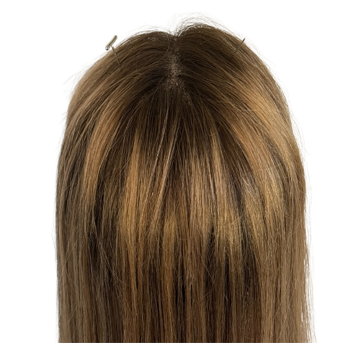 Stock599 KFD Lace - 7" Cap, 26" Length, 6/7 root with low lights, Straight