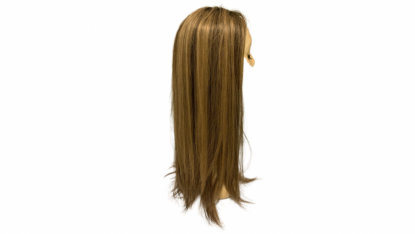 Stock345 KFD Lace Kippah Fall - 7" Cap, 26" Length, Ash Blond