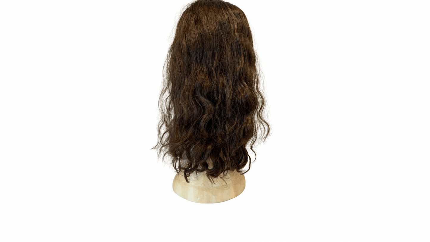 Stock344 KFD Kippah Fall - 5" Cap, 22" Length, Color 4, Curly
