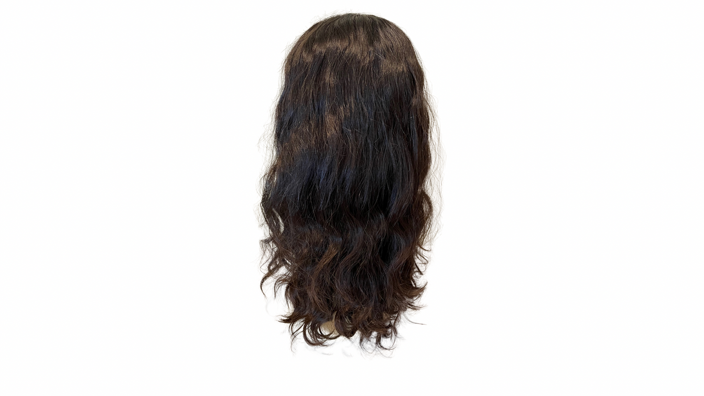 Stock314 KFD Kippah Fall - 9" Cap, 24" Length, Color 2, Wavy