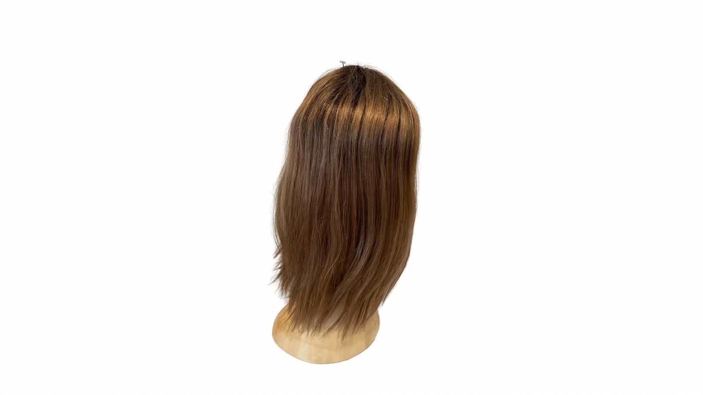 S288 KFD Lace Kippah Fall - 7" Cap, 22" Length, Dirty Blond with Rooting