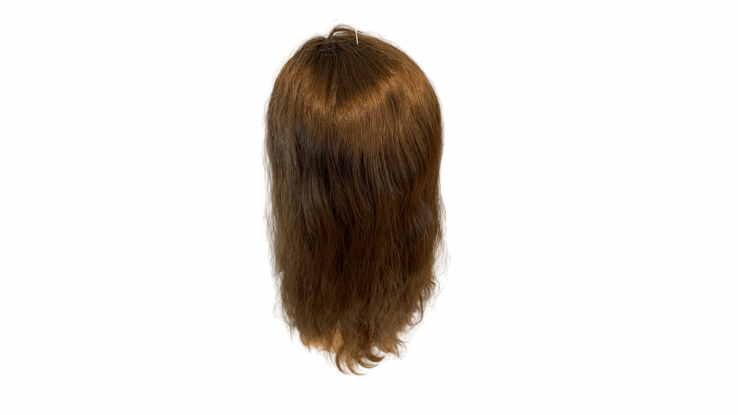 Stock330 KFD Kippah Fall - 6" Cap, 22" Length, Color Ash 6, Wavy