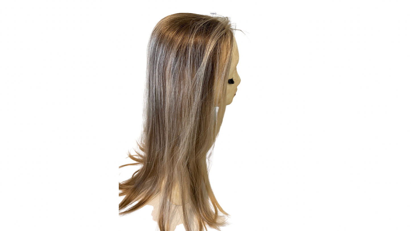S294 KFD Kippah Fall - 6" Cap, 28" Length, Light Blond