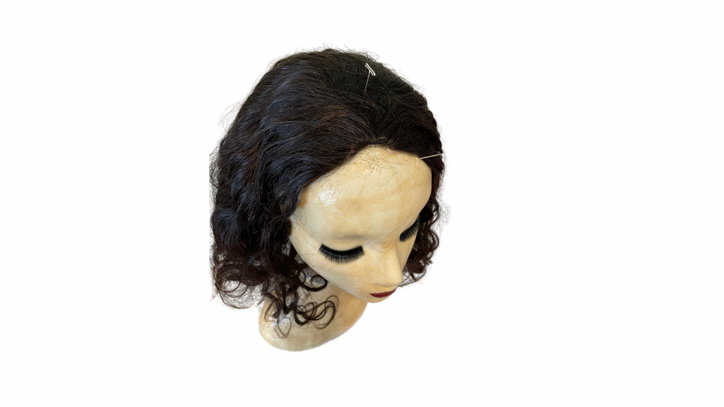 S271 KFD Kippah Fall - 6" Cap, 18" Length, Color 2, Curly