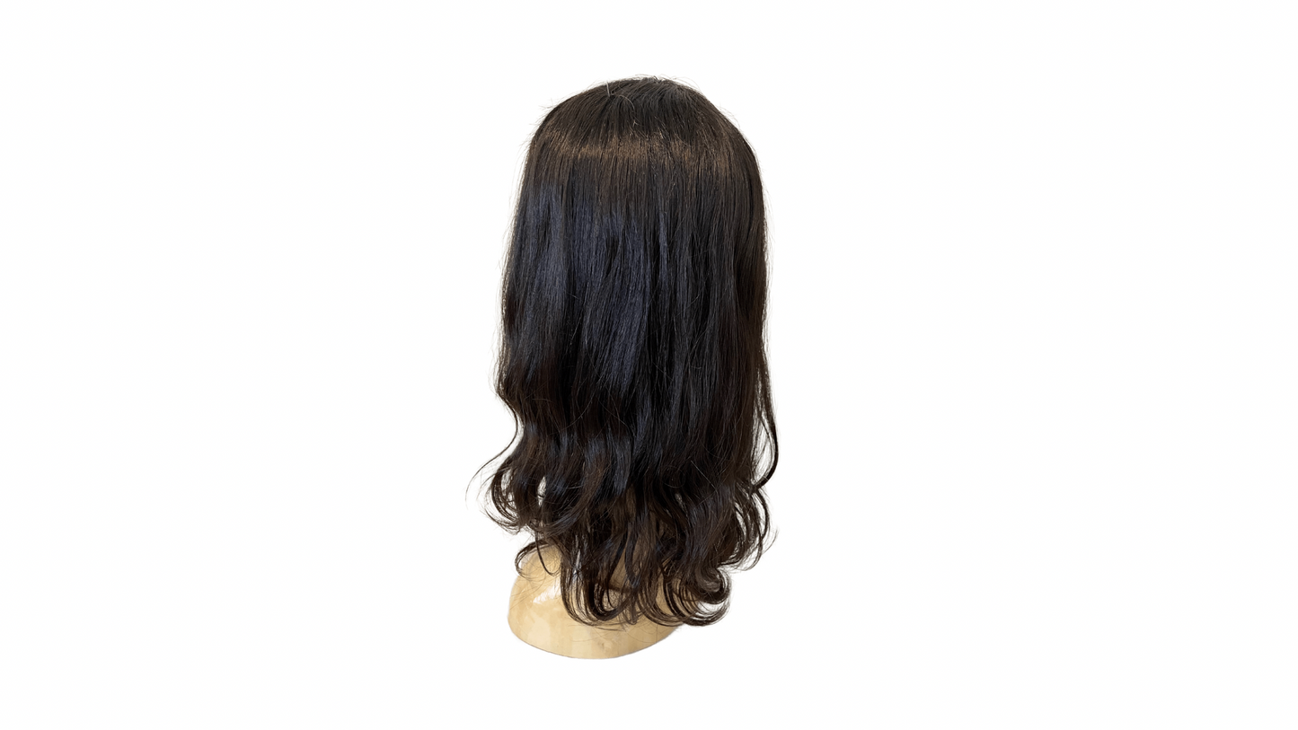 Stock286 KFD Lace Kippah Fall - 8" Cap, 24" Length, Color 1b, Wavy