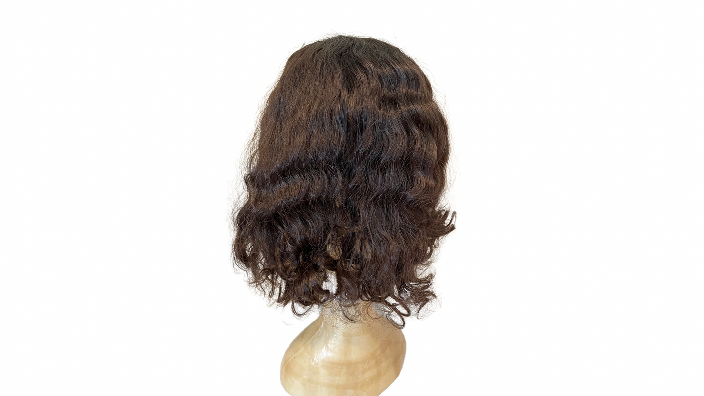 S271 KFD Kippah Fall - 6" Cap, 18" Length, Color 2, Curly