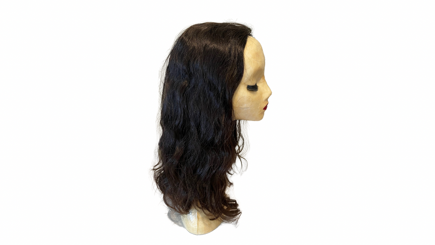 Stock314 KFD Kippah Fall - 9" Cap, 24" Length, Color 2, Wavy