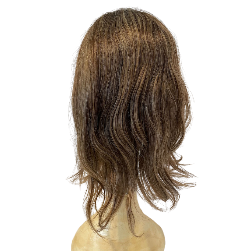 Stock255 KFD Silk Kippah Fall - 8" Cap, 16" Length, Color Dirty Blond, Wavy