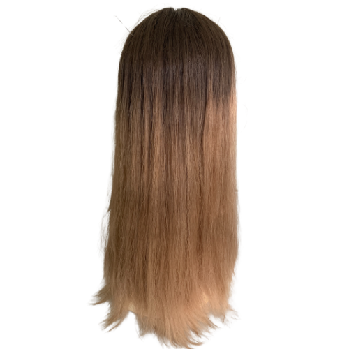 S398 KFD Lace - 7" Cap, 24" Length, Color 12 Base (Warm Blond), Straight