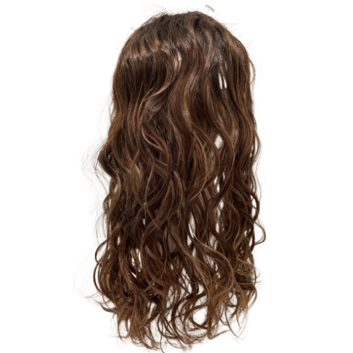 S458 KFD Mini - 4" Cap, 18" Length, 2" root color 4 blended to a 6, Wavy