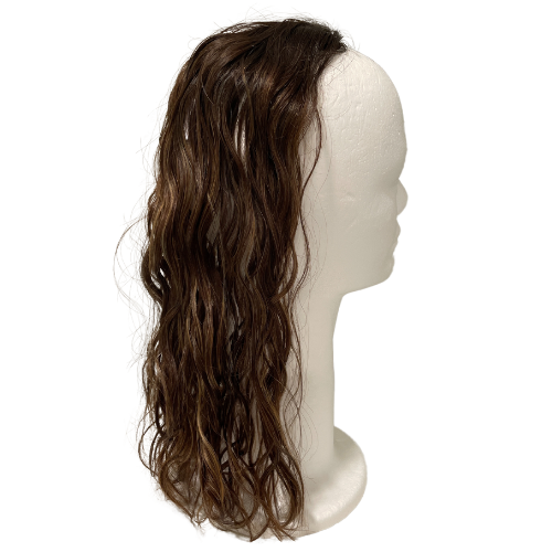 S458 KFD Mini - 4" Cap, 18" Length, 2" root color 4 blended to a 6, Wavy