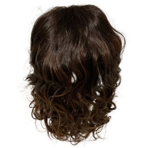 S458 KFD Mini - 4" Cap, 18" Length, 2" root color 4 blended to a 6, Wavy