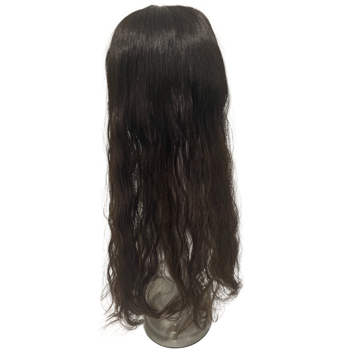 S474 KFD Lace U - 5" Cap, 22" Length, Base color 2 with caramel babylights, Wavy