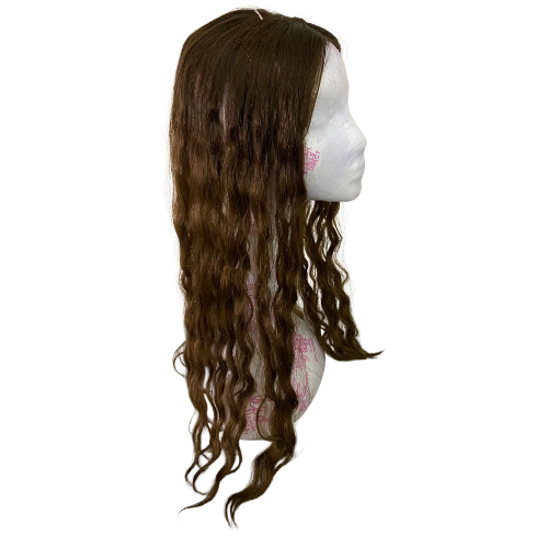 S518 KFD Lace - 6" Cap, 26" Length, Dark Root Warm Blond, Curly