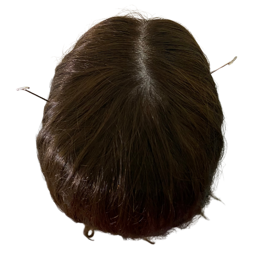 S518 KFD Lace - 6" Cap, 26" Length, Dark Root Warm Blond, Curly