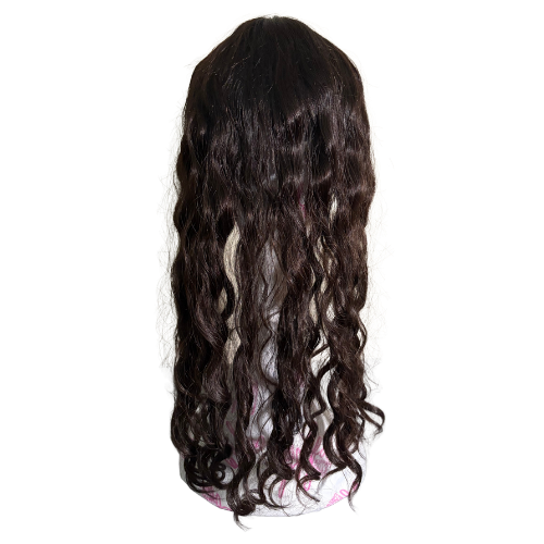 S640 KFD Lace - 7" Cap, 22" Length, Color 4 rooted in 2, Curly