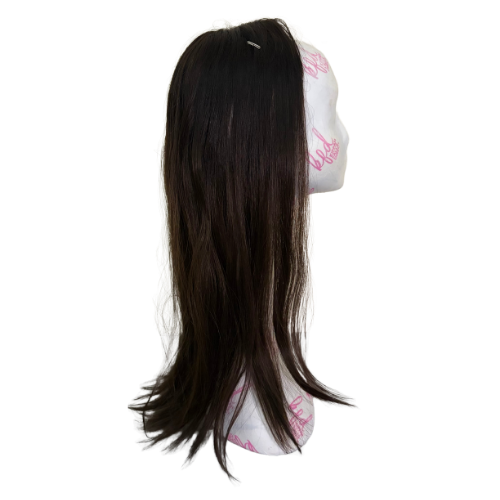 S649 KFD Lace - 6" Cap, 24" Length, Color 4 rooted 2 to ear level, Straight