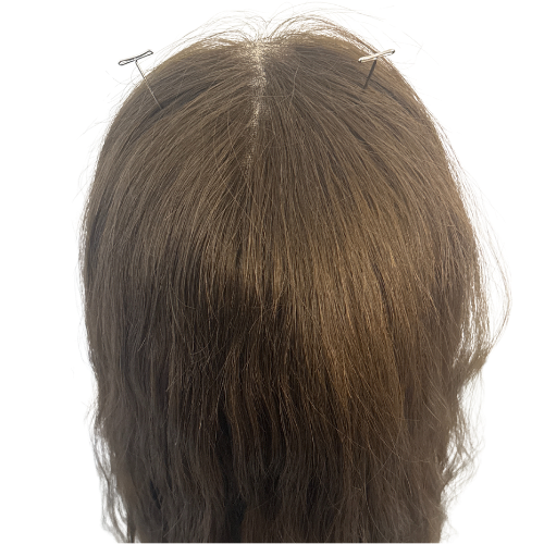 SCD1 KFD Lace - 8" Cap, 20" Length, Custom Color Ash 6, Wavy
