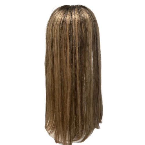 SHS2 KFD Lace U (wide) - 5" Cap, 22" Length, Dark root blond highlights, Straight
