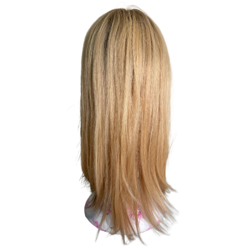 Stock546 KFD Closed Lace - 8" cap, 22" length, Color Light Blond, Straight