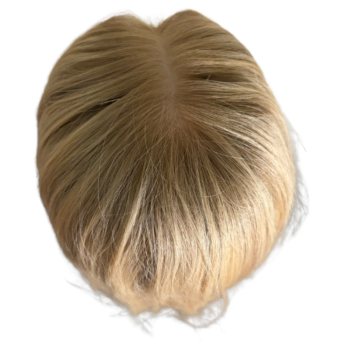 Stock546 KFD Closed Lace - 8" cap, 22" length, Color Light Blond, Straight
