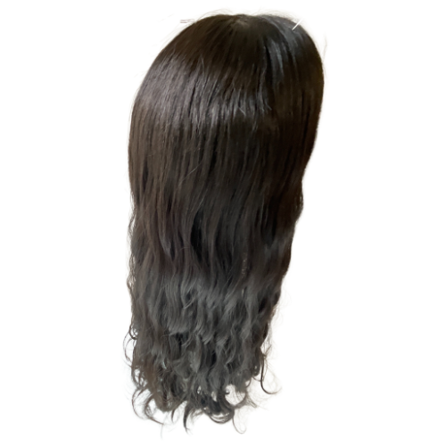 Stock566 KFD Lace - 7" Cap, 24" Length, Color 1B, Wavy