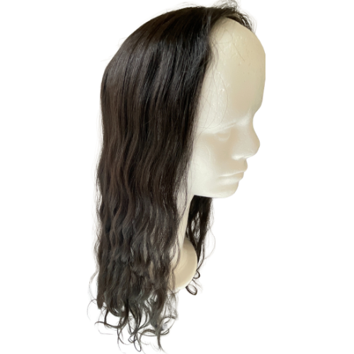 Stock566 KFD Lace - 7" Cap, 24" Length, Color 1B, Wavy
