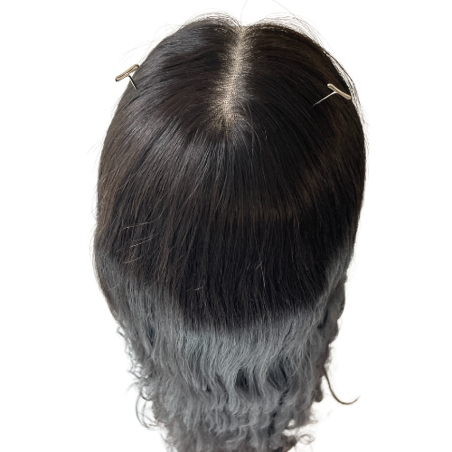 Stock566 KFD Lace - 7" Cap, 24" Length, Color 1B, Wavy