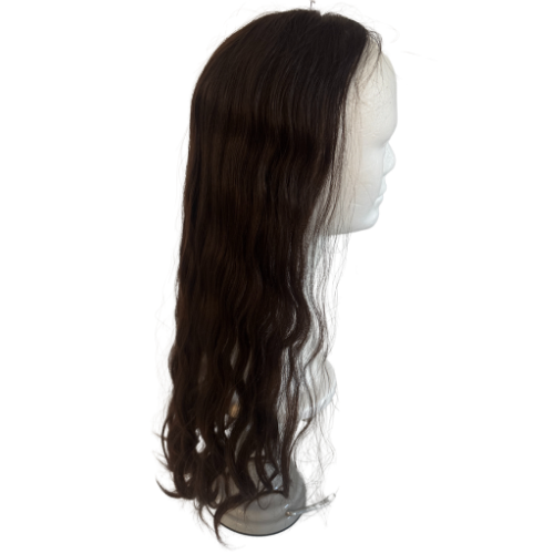 Stock593 KFD Lace - 6" Cap, 24" Length, Color N8, Wavy