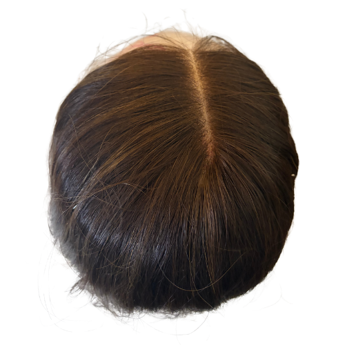 Stock660 KFD Lace Ultra - 10" Cap, 24" Length, Chocolate brown with highlights, Straight