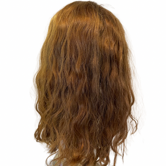 S106 KFD Silk Part Kippah Fall - 7" Cap, 20" Length, Color 8, Curly