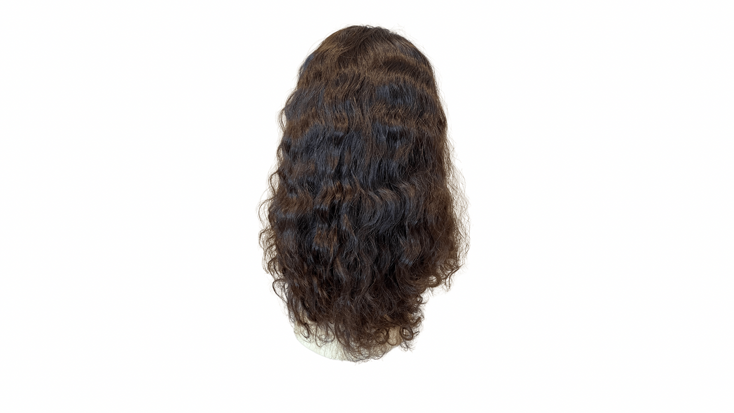 Stock339 KFD Kippah Fall - 9" Cap, 22" Length, Color 2, Curly