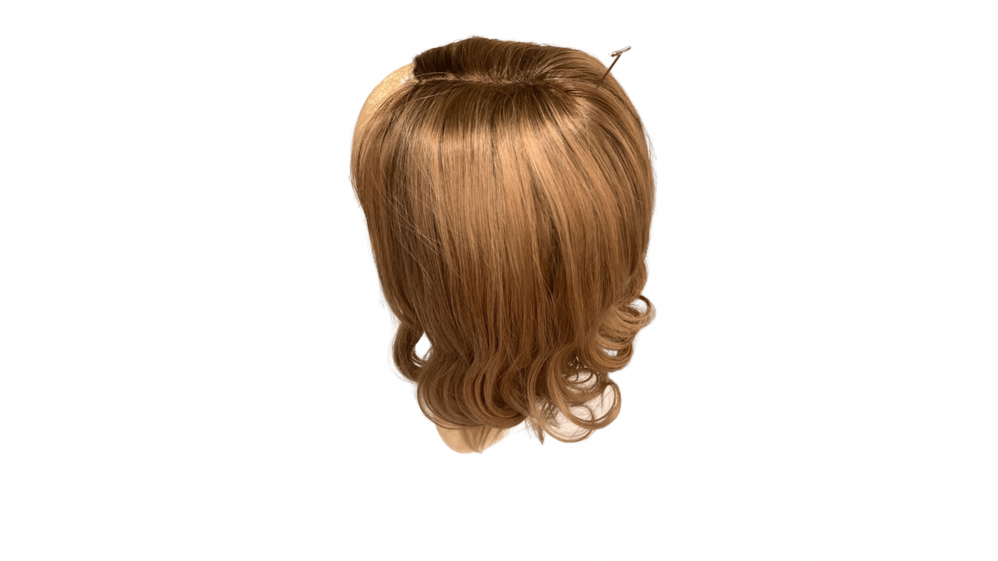 S197 KFD Silk Kippah Fall - 9" Cap, 22" Length, Color Ash Blond